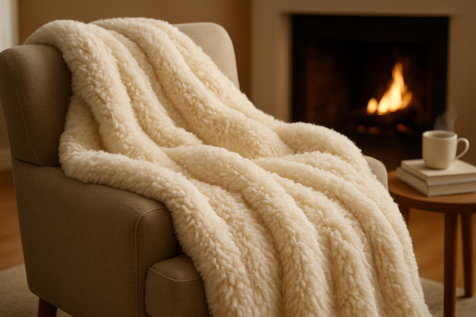 fluffy blanket ad